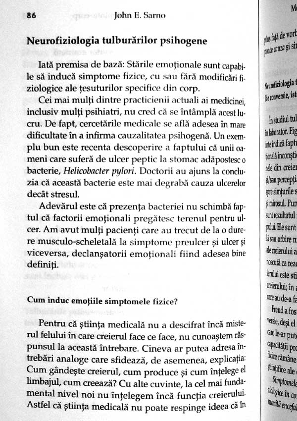 Reteta pentru minte si corp. Cum sa vindeci durerile trupului - John E. Sarno