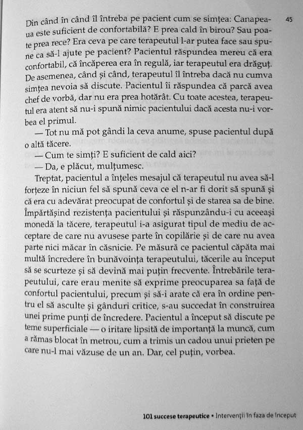 101 succese terapeutice. Depasirea transferului si a rezistentei in psihoterapie - Gerald Schoenewolf