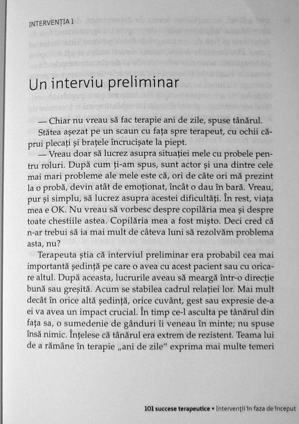 101 succese terapeutice. Depasirea transferului si a rezistentei in psihoterapie - Gerald Schoenewolf