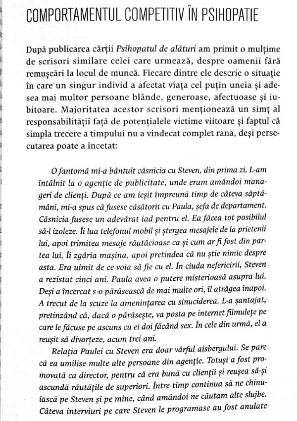 Cum sa-l tii la respect pe psihopatul de alaturi. Invata sa te protejezi de manipulatorii nemilosi - Martha Stout