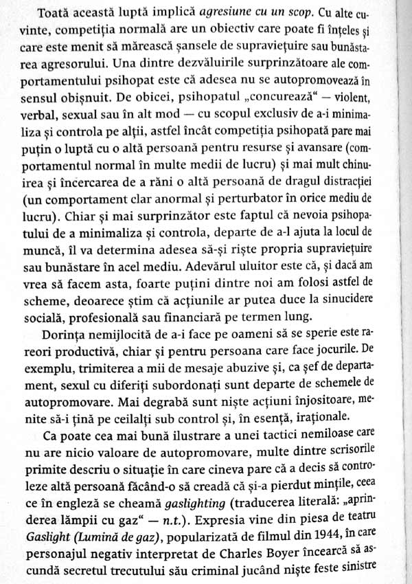 Cum sa-l tii la respect pe psihopatul de alaturi. Invata sa te protejezi de manipulatorii nemilosi - Martha Stout