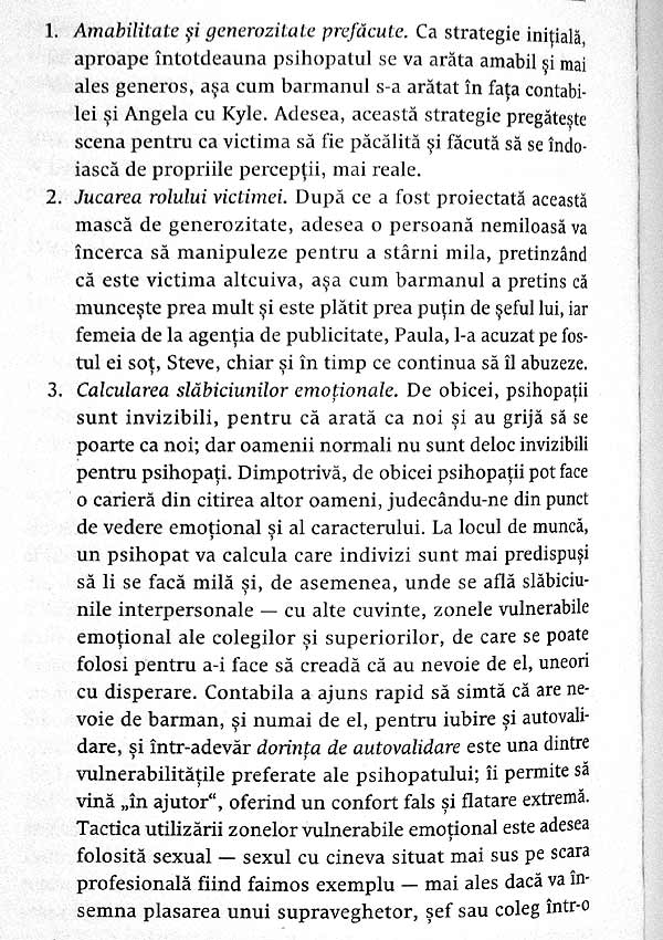 Cum sa-l tii la respect pe psihopatul de alaturi. Invata sa te protejezi de manipulatorii nemilosi - Martha Stout