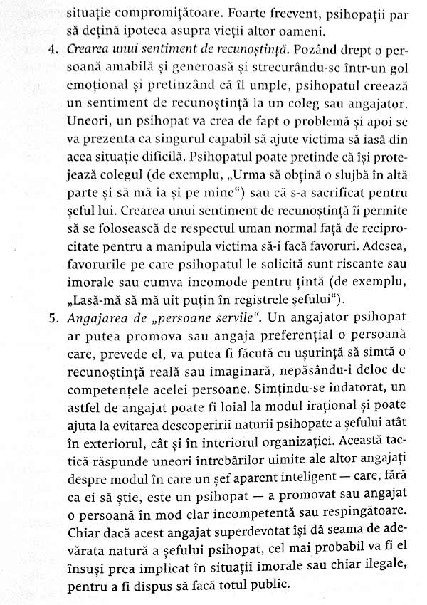 Cum sa-l tii la respect pe psihopatul de alaturi. Invata sa te protejezi de manipulatorii nemilosi - Martha Stout