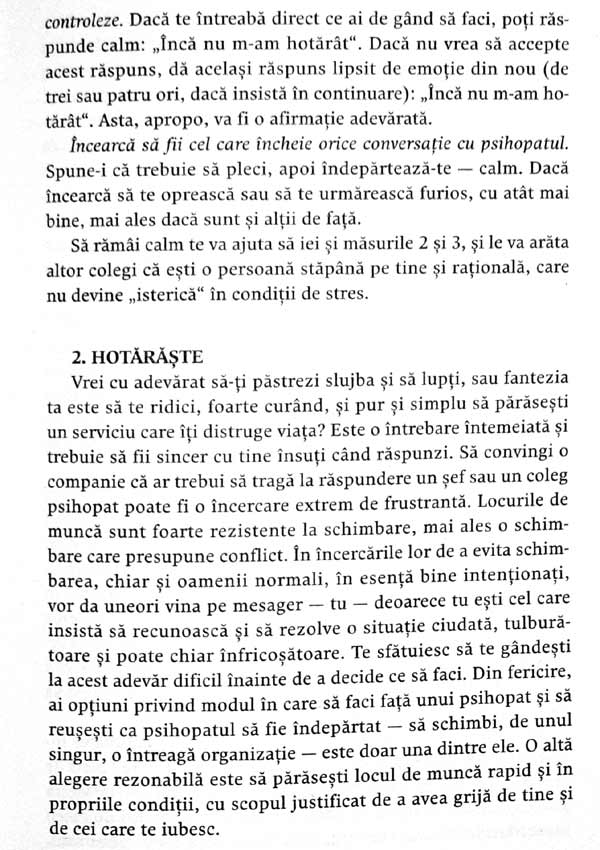 Cum sa-l tii la respect pe psihopatul de alaturi. Invata sa te protejezi de manipulatorii nemilosi - Martha Stout