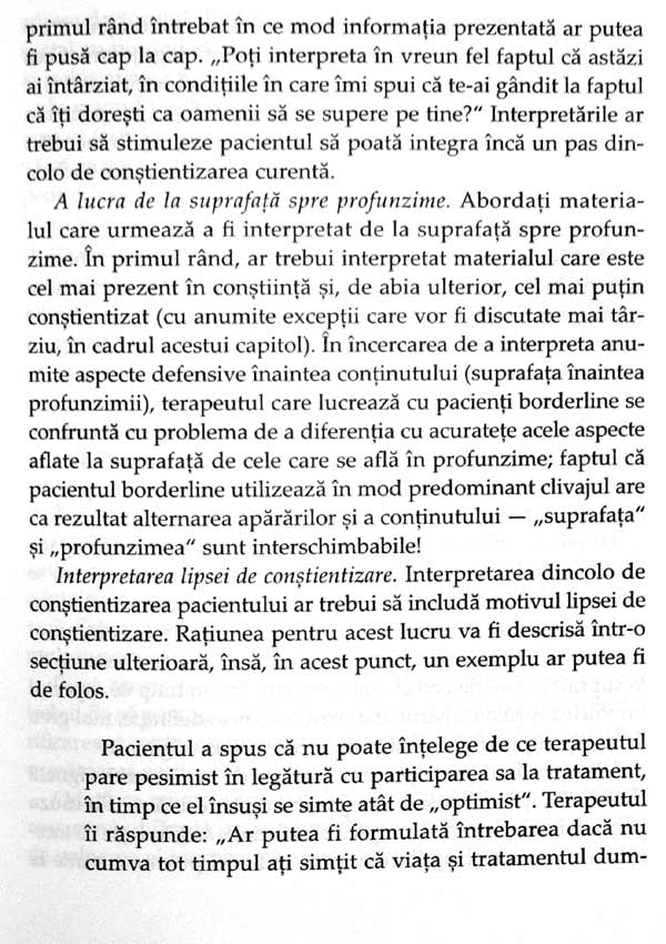 Psihoterapia psihodinamica a pacientilor borderline - Otto F. Kernberg
