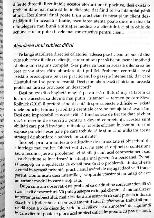Dezvoltarea abilitatilor de aplicare a interviului motivational. Ghid pentru practicieni - David B. Rosengren