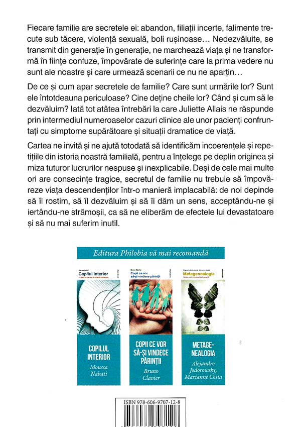 Povara secretelor de familie. Cum ne eliberam de suferinta - Juliette Allais