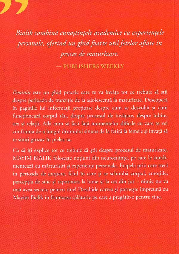 Feminin. Cum sa fii puternica, inteligenta, remarcabila - Mayim Bialik