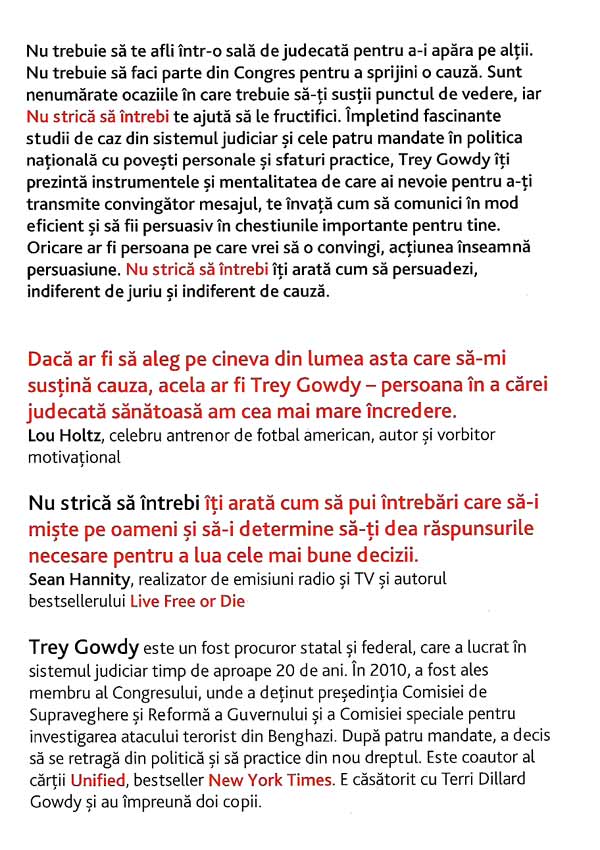 Nu strica sa intrebi - Trey Gowdy