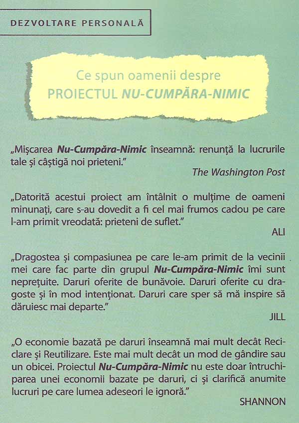 Planul Nu-cumpara-nimic-primeste-totul - Liesl Clark