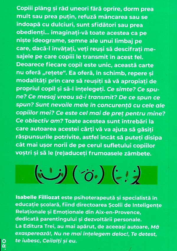 Emotiile copilului. Cum sa-i intelegem limbajul, rasul si plansul - Isabelle Filliozat