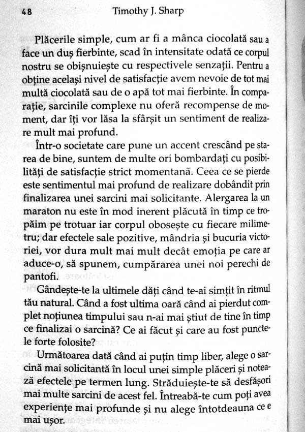 100 de cai spre fericire. Un ghid pentru oamenii ocupati - Timothy J. Sharp