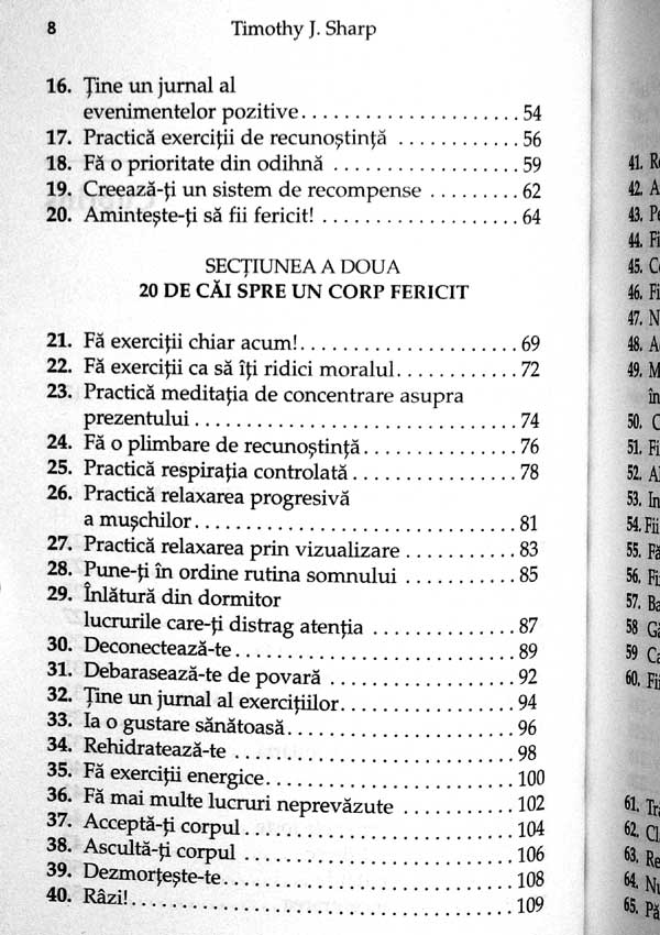 100 de cai spre fericire. Un ghid pentru oamenii ocupati - Timothy J. Sharp