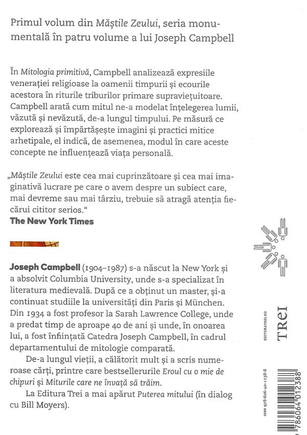 Mitologia primitiva. Mastile Zeului (volumul I) - Joseph Campbell