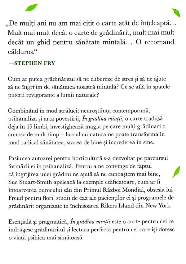 In gradina mintii. Sa redescoperim natura in lumea moderna - Sue Stuart-Smith