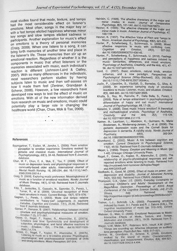 Revista de psihoterapie experientiala (Nr. 4, Decembrie 2010) - Autori multipli 