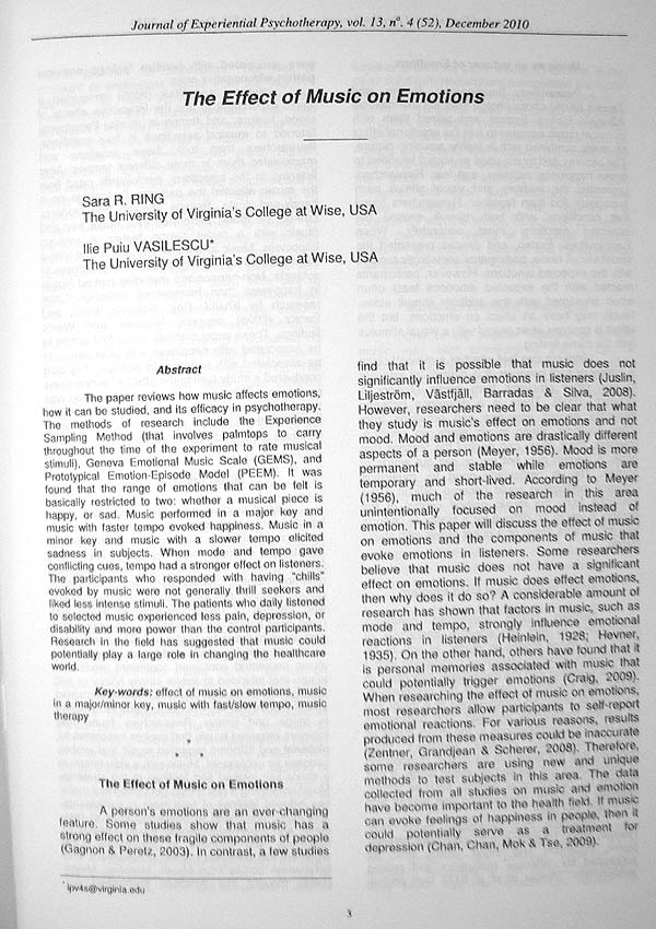 Revista de psihoterapie experientiala (Nr. 4, Decembrie 2010) - Autori multipli 