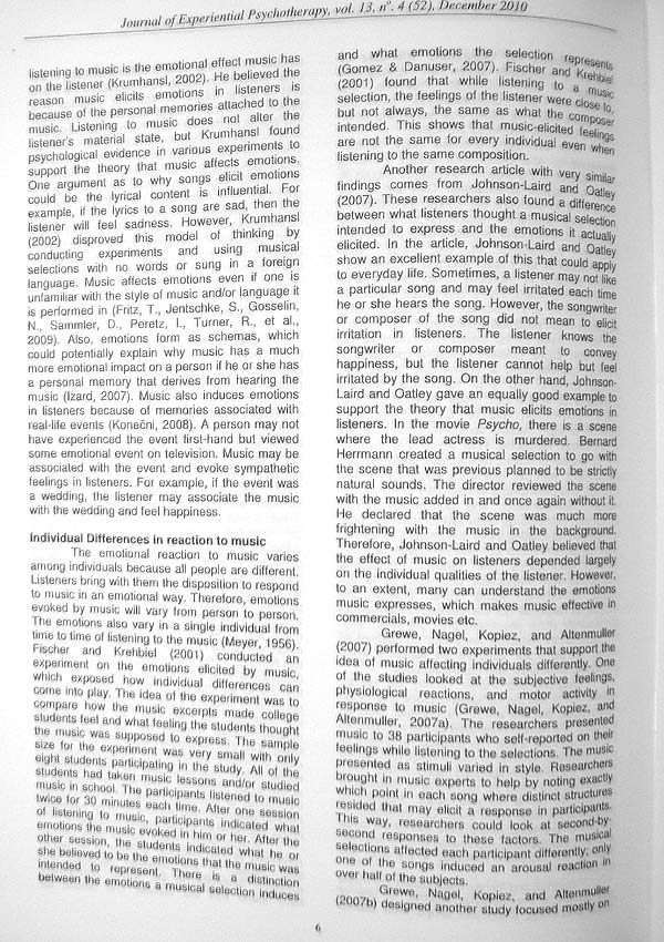Revista de psihoterapie experientiala (Nr. 4, Decembrie 2010) - Autori multipli 