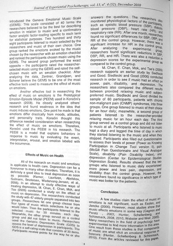 Revista de psihoterapie experientiala (Nr. 4, Decembrie 2010) - Autori multipli 