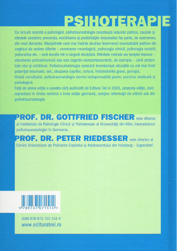 Tratat de psihotraumatologie. Fundamentele unui nou domeniu - Peter Riedesser