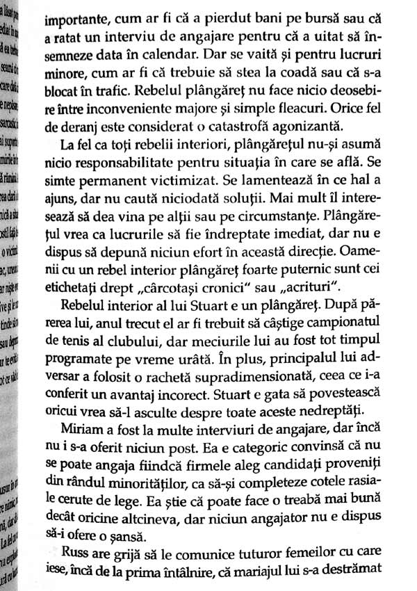 Cum sa-ti imblanzesti rebelul interior. Ghid pentru transformarea comportamentului de autosabotare - Pauline Wallin