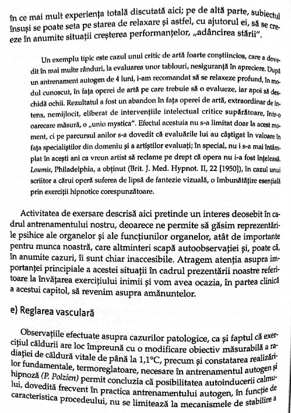Antrenamentul autogen. Autodetensionare concentrativa - Incercare de prezentare clinic-practica - I.H. Schultz