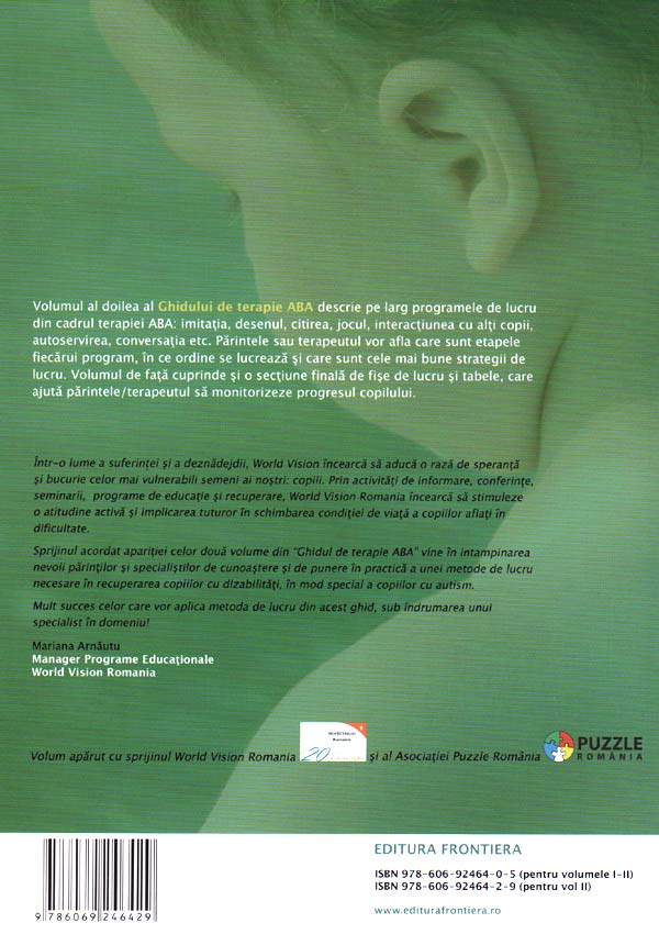 Ghid de terapie ABA. Partea a II-a: Programe de lucru - Ronald Leaf