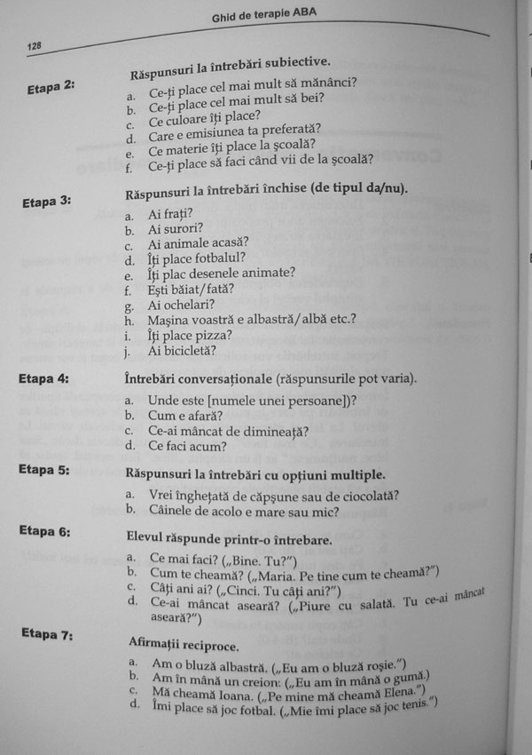 Ghid de terapie ABA. Partea a II-a: Programe de lucru - Ronald Leaf