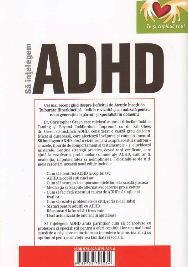 Sa intelegem ADHD (Deficitul de atentie insotit de tulburare hiperkinetica) - Christopher Green