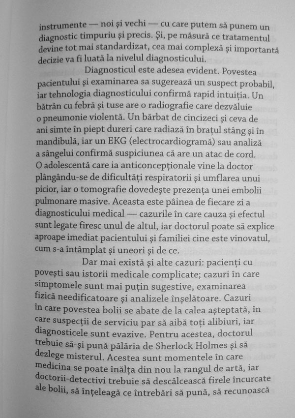 Fiecare pacient spune o poveste. Enigme medicale si arta de a formula diagnostice - Lisa Sanders
