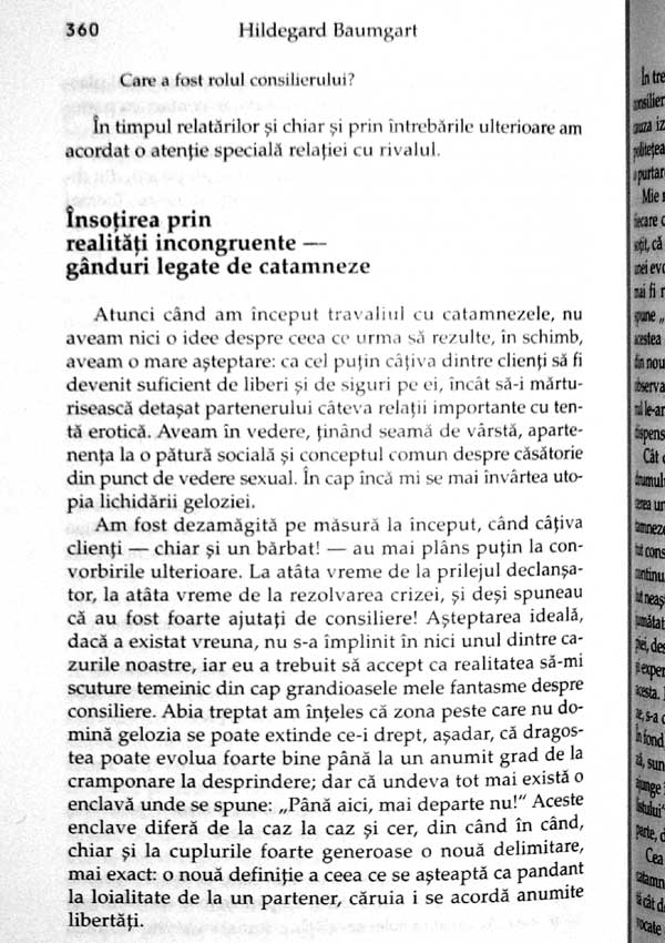 Forme ale geloziei. Experiente si incercari de solutionare in triunghiul relational - Hildegard Baumgart