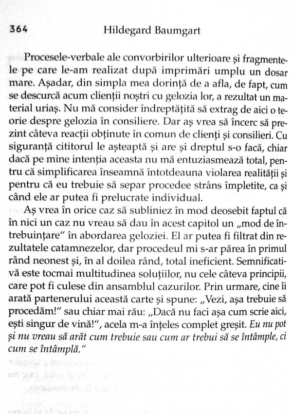 Forme ale geloziei. Experiente si incercari de solutionare in triunghiul relational - Hildegard Baumgart