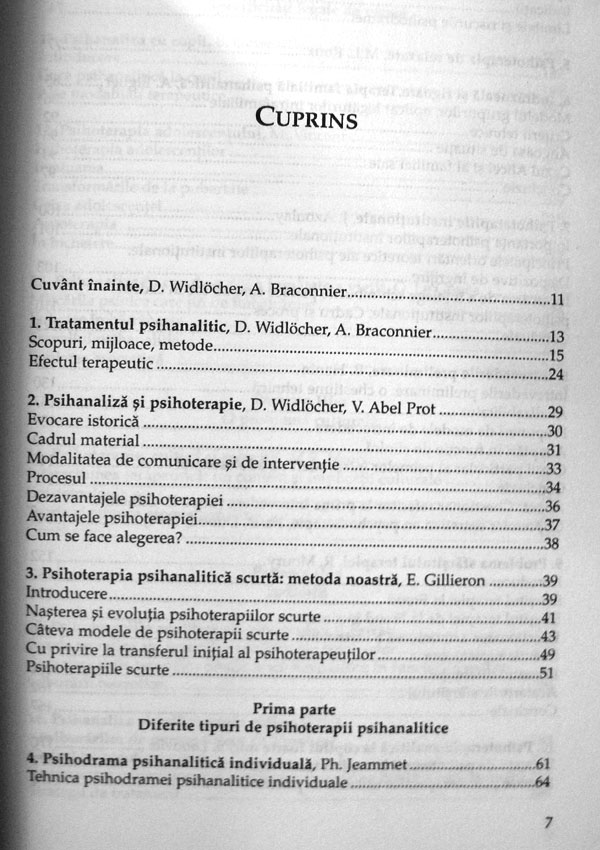 Psihanaliza si psihoterapii. Psihopatologie, scopuri, tehnici - Daniel Widlocher