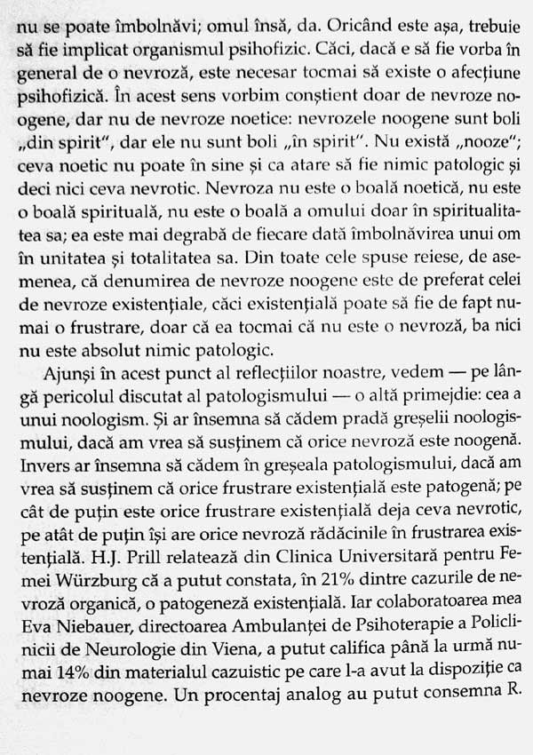 Teoria si terapia nevrozelor. Introducere in logoterapie si analiza existentiala - Viktor Frankl