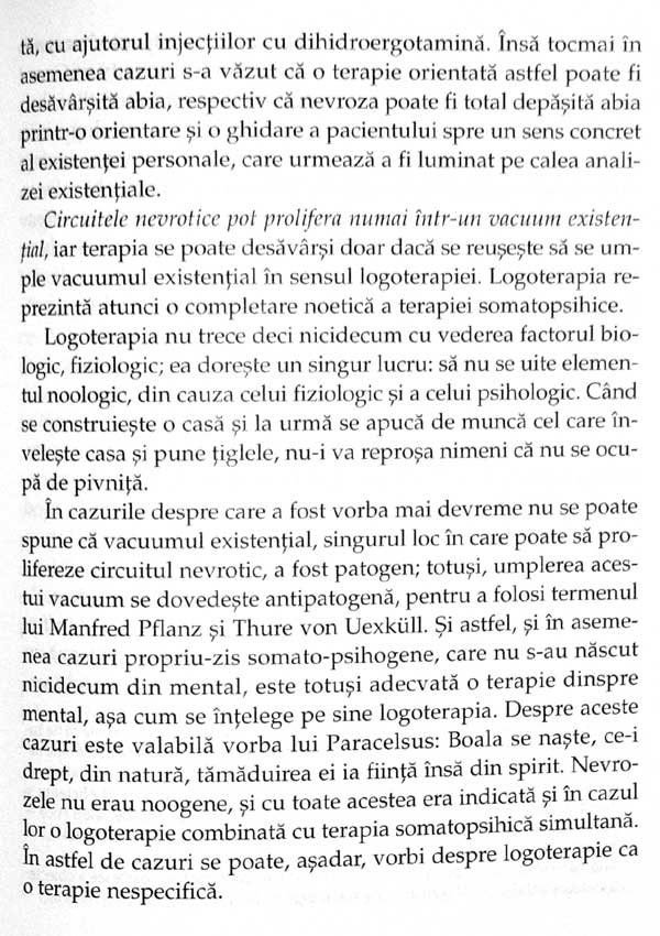 Teoria si terapia nevrozelor. Introducere in logoterapie si analiza existentiala - Viktor Frankl