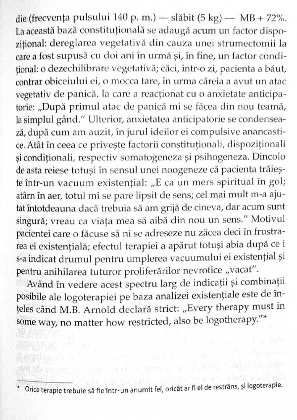 Teoria si terapia nevrozelor. Introducere in logoterapie si analiza existentiala - Viktor Frankl