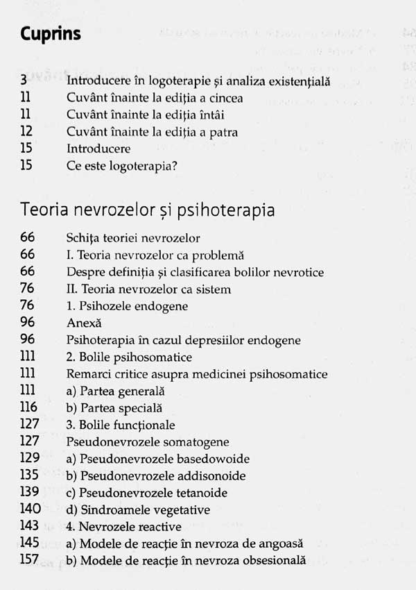 Teoria si terapia nevrozelor. Introducere in logoterapie si analiza existentiala - Viktor Frankl