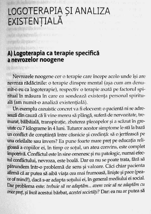 Teoria si terapia nevrozelor. Introducere in logoterapie si analiza existentiala - Viktor Frankl
