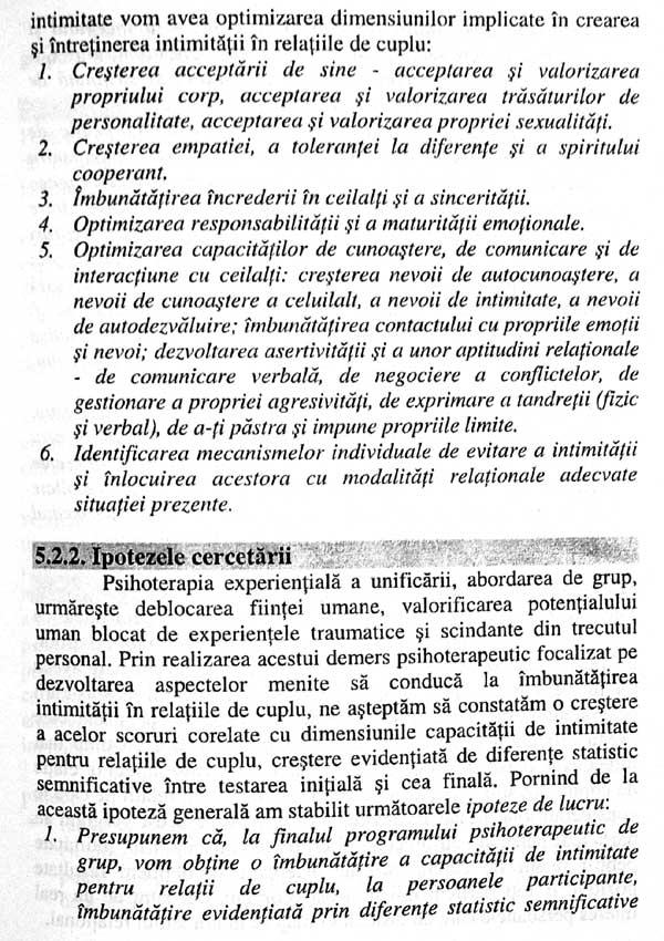 Mecanismele intimitatii in relatia de cuplu. Evaluare si interventie terapeutica - Ioana Stancu