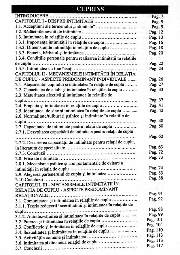 Mecanismele intimitatii in relatia de cuplu. Evaluare si interventie terapeutica - Ioana Stancu