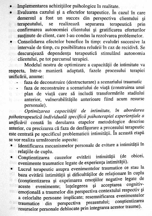 Mecanismele intimitatii in relatia de cuplu. Evaluare si interventie terapeutica - Ioana Stancu