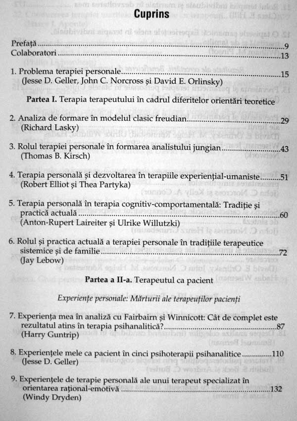 Formarea pentru psihoterapie - Jesse D. Geller