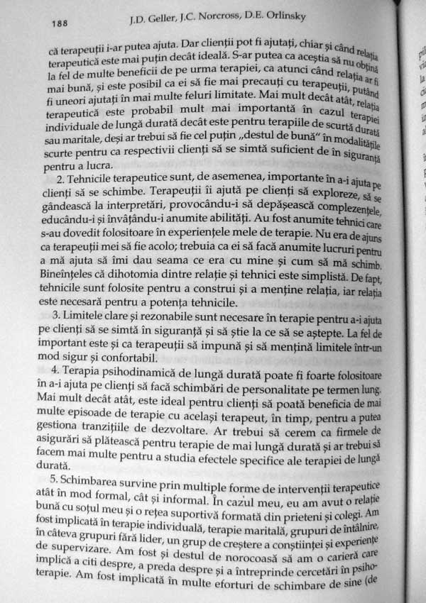 Formarea pentru psihoterapie - Jesse D. Geller