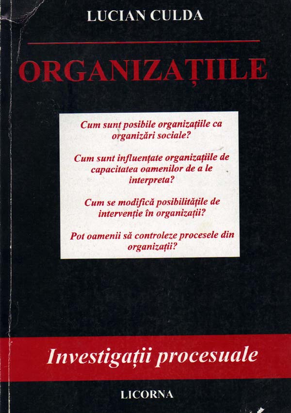 Organizatiile - Lucian Culda