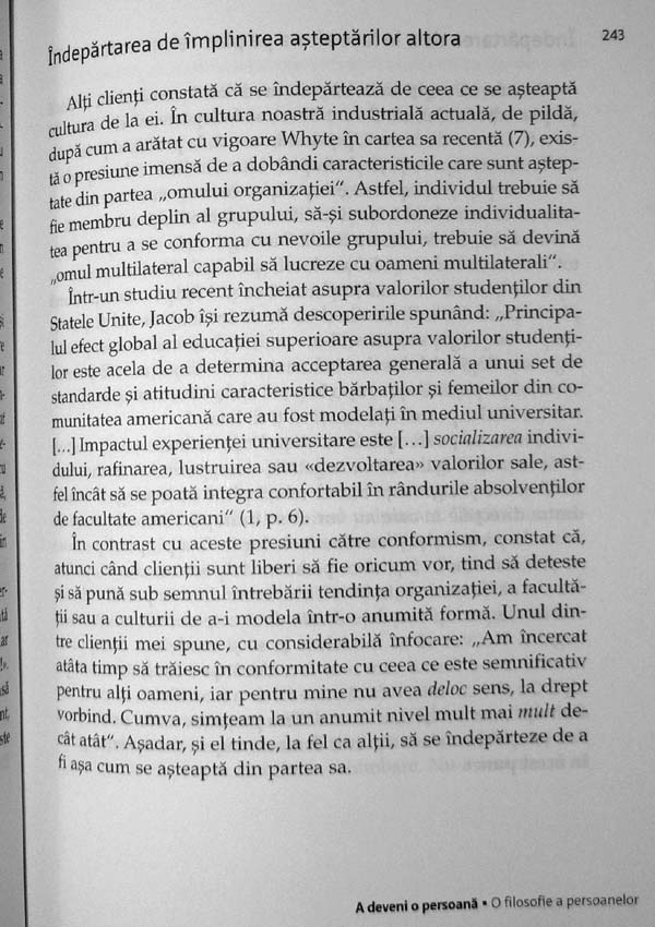 A deveni o persoana - Carl R. Rogers