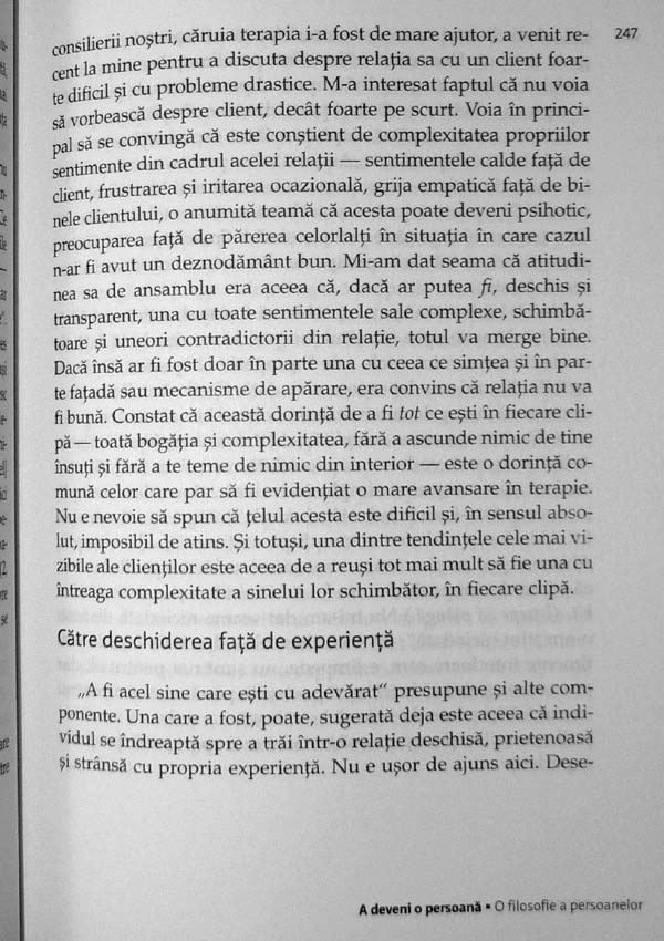 A deveni o persoana - Carl R. Rogers