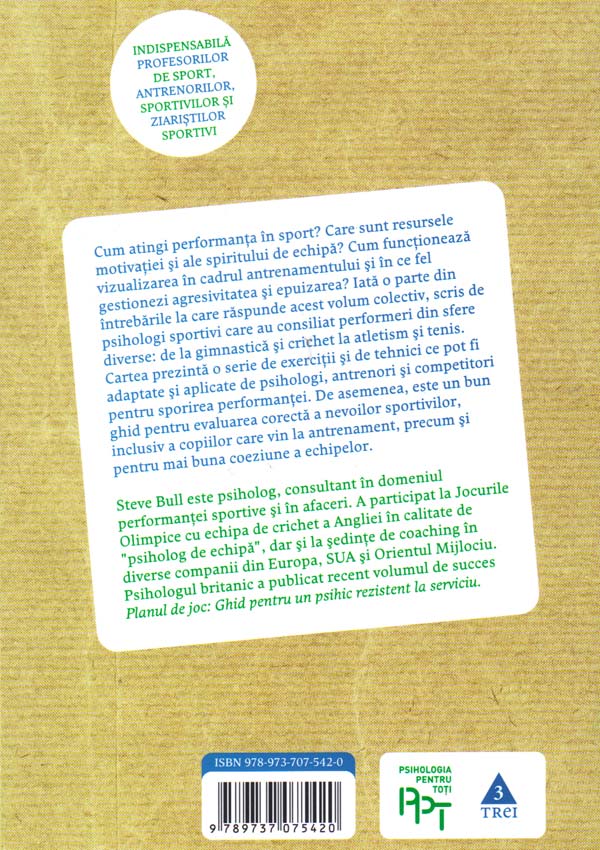 Psihologia sportului. Ghid pentru optimizarea performantelor - Stephen J. Bull