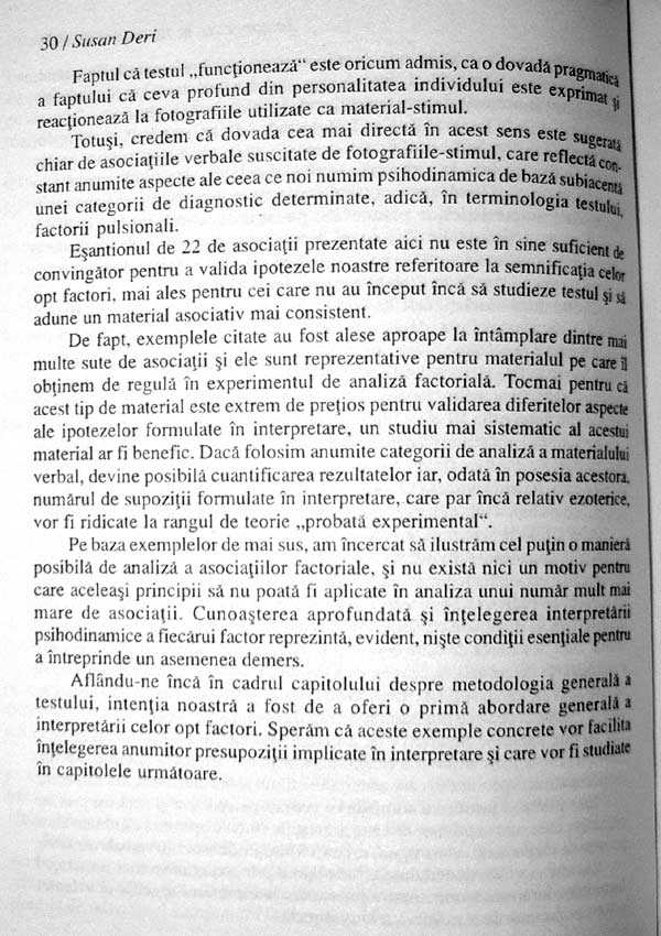 Introducere in testul Szondi - Susan Deri
