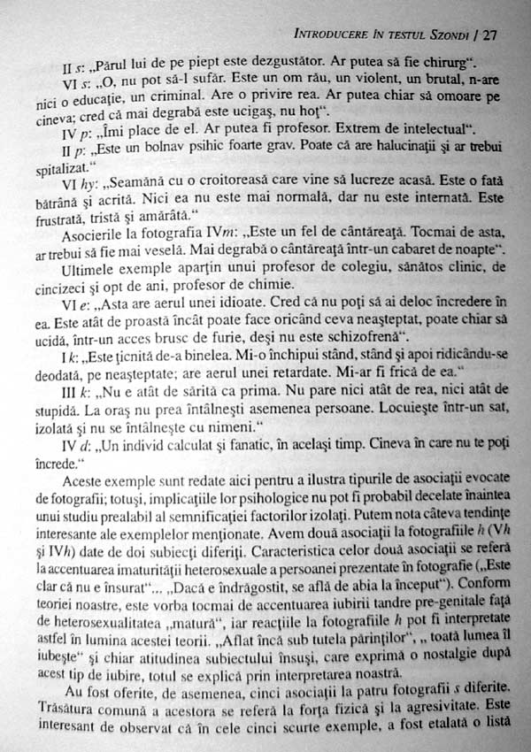 Introducere in testul Szondi - Susan Deri