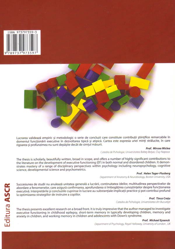 The multidimensional development of executive functioning. A neuropsychological approach - Laura Visu-Petra